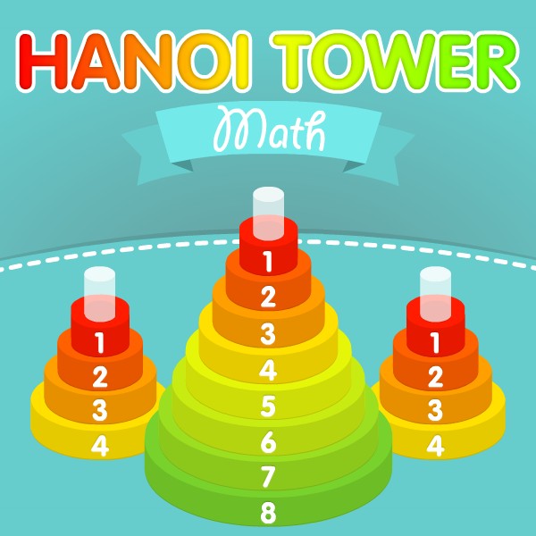 Play Math Tower of Hanoi