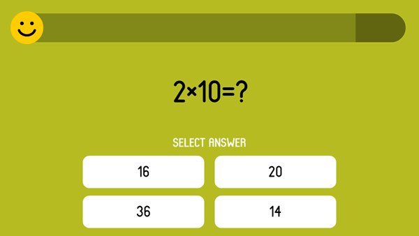  Test on the arithmetic operation multiplication