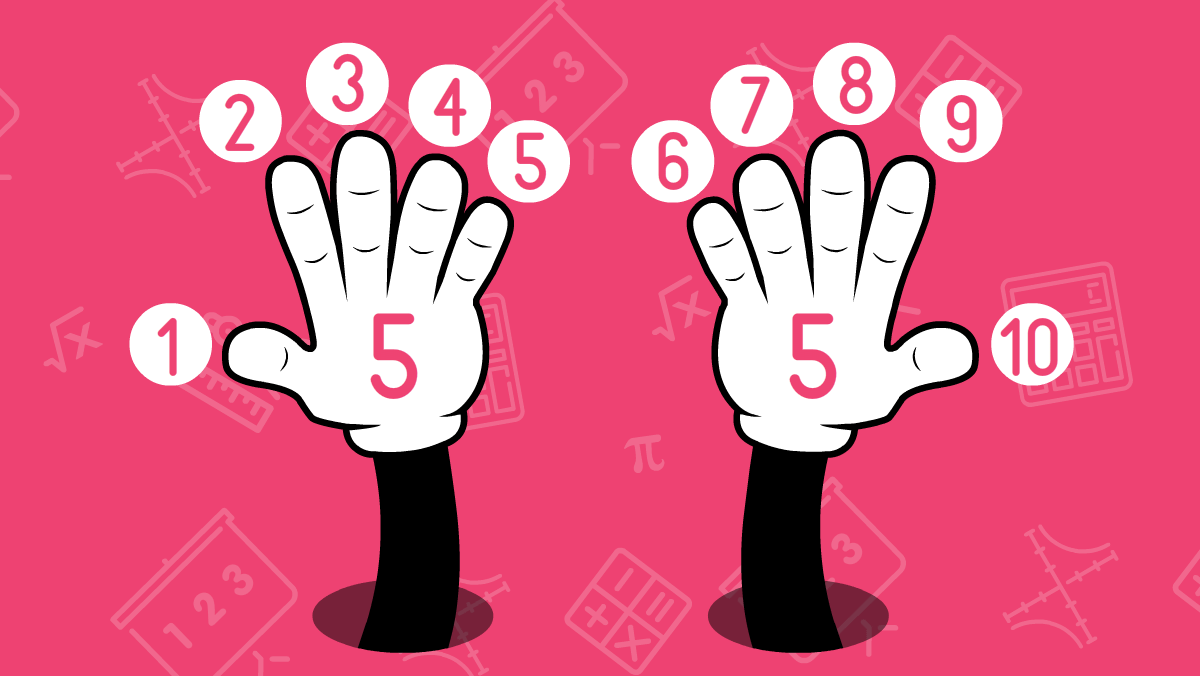 eight fingers clipart